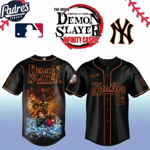 New York Yankees MLB x Demon Slayer Custom Baseball Jersey 2025