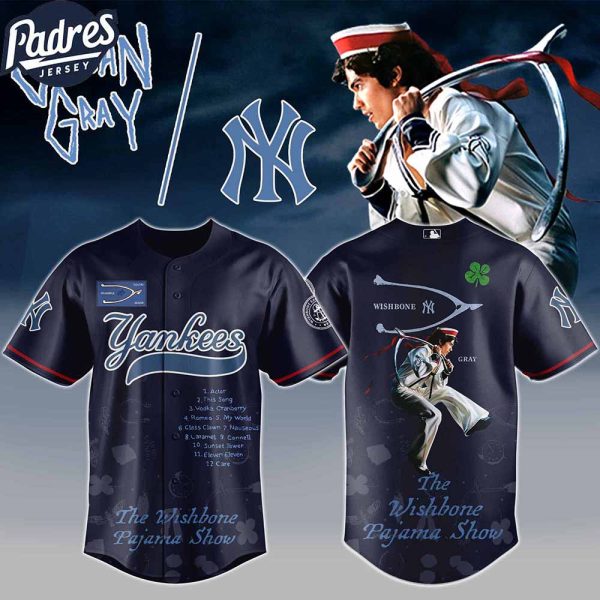 New York Yankees MLB x The Wishbone Pajama Show Custom Baseball Jersey