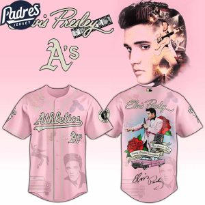 Oakland Athletics MLB x Elvis Presley Custom Baseball Jersey
