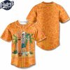 Orange Halloween Ghost Pumkin Premium Quality Baseball Jersey