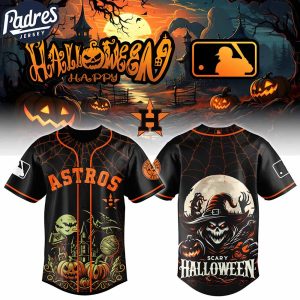 Padres Houston Astros MLB x Halloween Custom Baseball Jersey
