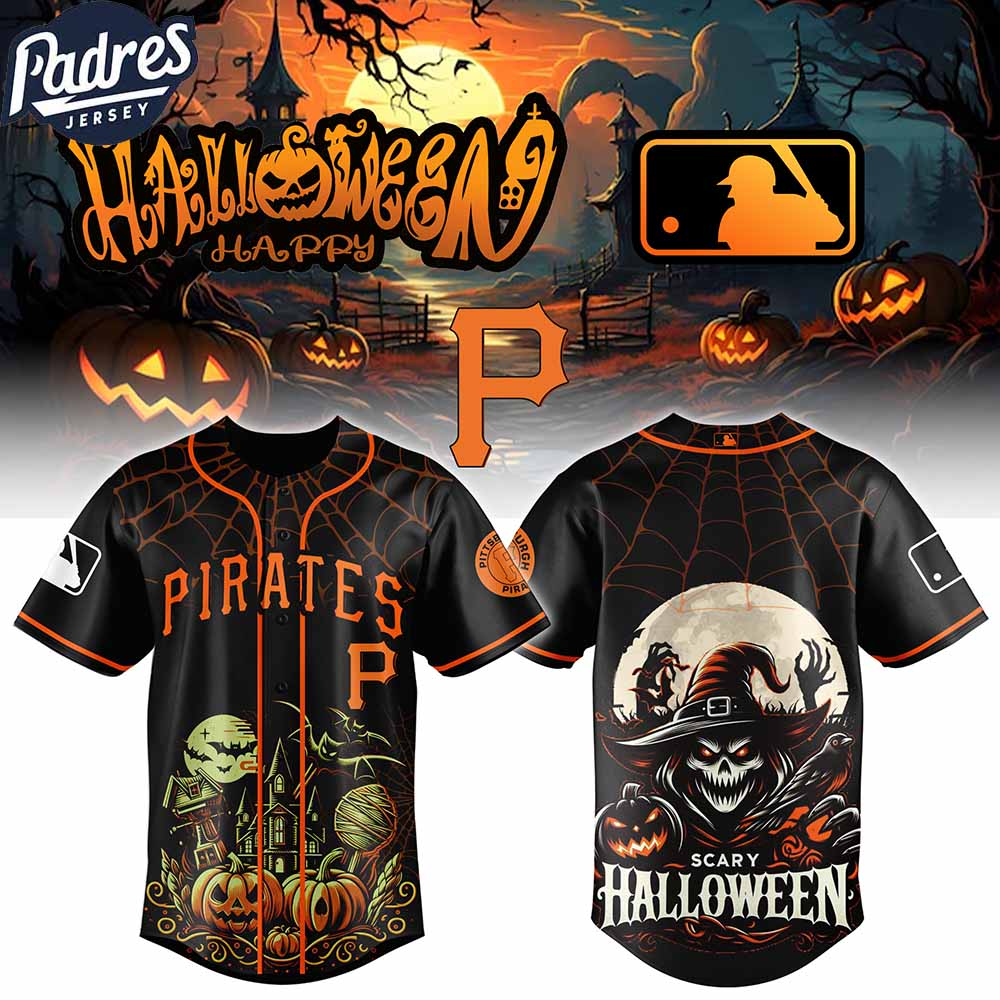 Padres Pittsburgh Pirates MLB x Halloween Custom Baseball Jersey Padres Pittsburgh Pirates MLB x Halloween Custom Baseball Jersey