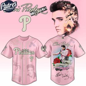 Philadelphia Phillies MLB x Elvis Presley Custom Baseball Jersey