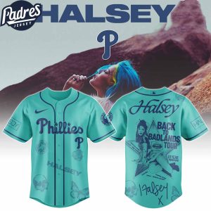 Philadelphia Phillies MLB x Halsey Back to Badlands Tour Custom Baseball Jersey