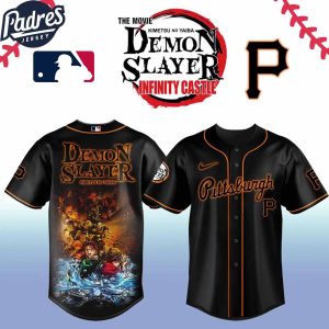 Pittsburgh Pirates MLB x Demon Slayer Custom Baseball Jersey 2025