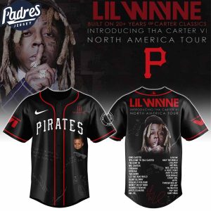 Pittsburgh Pirates MLB x Lil Wayne Tha Carter VI Tour Custom Baseball Jersey