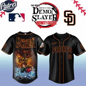 San Diego Padres MLB x Demon Slayer Custom Baseball Jersey 2025