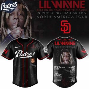 San Diego Padres MLB x Lil Wayne Tha Carter VI Tour Custom Baseball Jersey