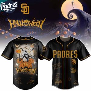 San Diego Padres The Nightmare Before Christmas 2025 Halloween Baseball Jersey