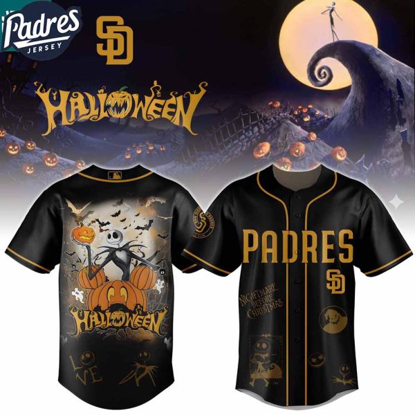 San Diego Padres The Nightmare Before Christmas 2025 Halloween Baseball Jersey