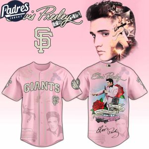San Francisco Giants MLB x Elvis Presley Custom Baseball Jersey