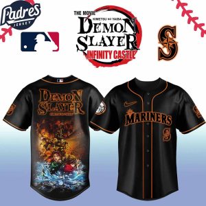Seattle Mariners MLB x Demon Slayer Custom Baseball Jersey 2025