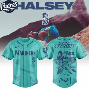 Seattle Mariners MLB x Halsey Back to Badlands Tour Custom Baseball Jersey