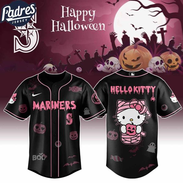 Seattle Mariners MLB x Hello Kitty Cosplay Halloween Baseball Jersey