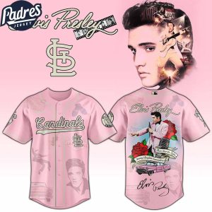 St Louis Cardinals MLB x Elvis Presley Custom Baseball Jersey