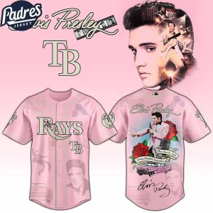 Tampa Bay Rays MLB x Elvis Presley Custom Baseball Jersey