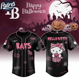 Tampa Bay Rays MLB x Hello Kitty Cosplay Halloween Baseball Jersey