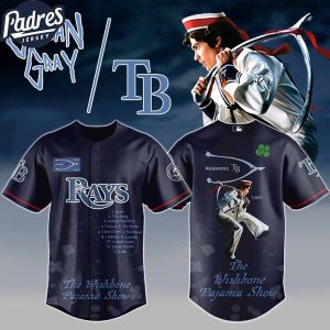 Tampa Bay Rays MLB x The Wishbone Pajama Show Custom Baseball Jersey