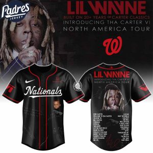 Washington Nationals MLB x Lil Wayne Tha Carter VI Tour Custom Baseball Jersey