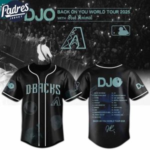 Arizona Diamondbacks MLB x DJO Back To You World Tour 2025 With Post Animal Baseball Jersey