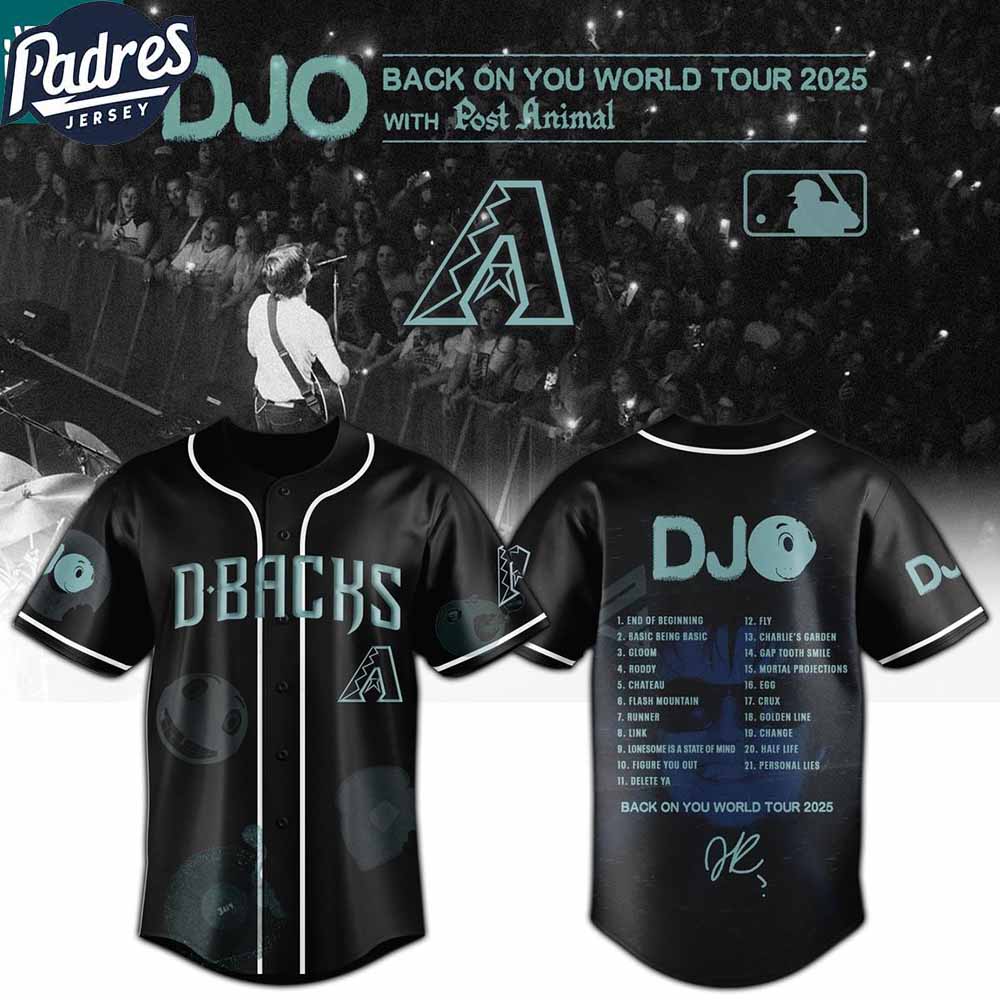 Arizona Diamondbacks MLB x DJO Back To You World Tour 2025 With Post Animal Baseball Jersey Arizona Diamondbacks MLB x DJO Back To You World Tour 2025 With Post Animal Baseball Jersey