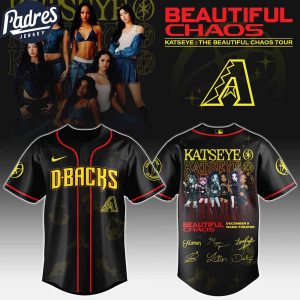 Arizona Diamondbacks MLB x Katseye The Beautiful Chaos Tour Custom Baseball Jersey