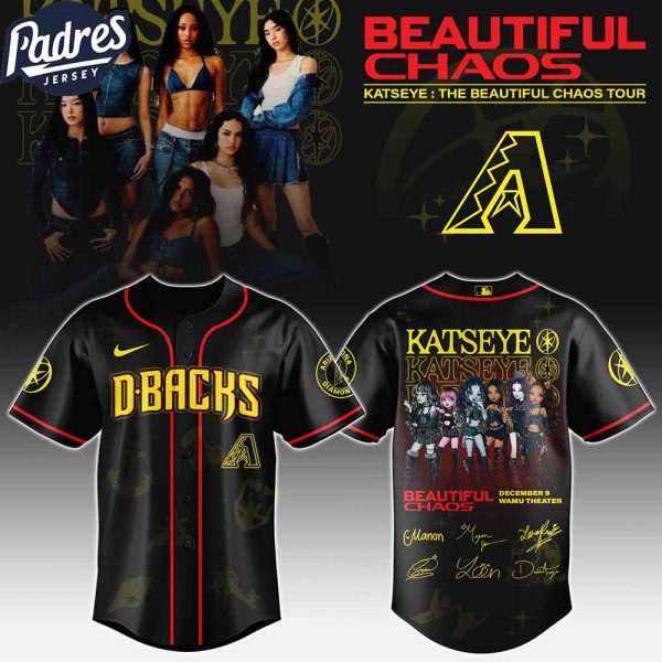 Arizona Diamondbacks MLB x Katseye The Beautiful Chaos Tour Custom Baseball Jersey