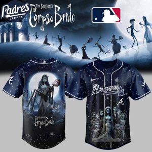 Atlanta Braves Corpse Bride 2025 Celebrate Halloween Tim Burton Baseball Jersey