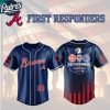 Atlanta Braves First Responders Fire Dept Police EMS 2025 Custom Baseball Jersey