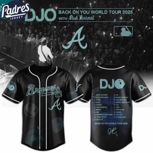 Atlanta Braves MLB x DJO Back To You World Tour 2025 With Post Animal MLB Baseball Jersey