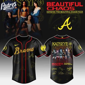 Atlanta Braves MLB x Katseye The Beautiful Chaos Tour Custom Baseball Jersey