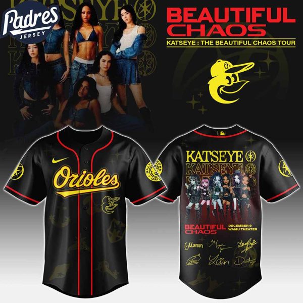 Baltimore Orioles MLB x Katseye The Beautiful Chaos Tour Custom Baseball Jersey