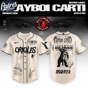 Baltimore Orioles MLB x Playboi Carti Antagonist Tour Custom Baseball Jersey