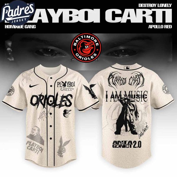 Baltimore Orioles MLB x Playboi Carti Antagonist Tour Custom Baseball Jersey