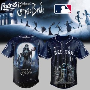 Boston Red Sox Corpse Bride 2025 Celebrate Halloween Tim Burton Baseball Jersey