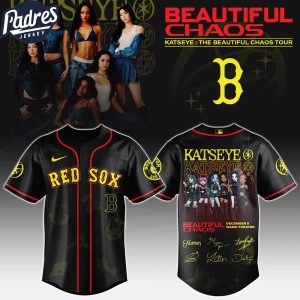 Boston Red Sox MLB x Katseye The Beautiful Chaos Tour Custom Baseball Jersey