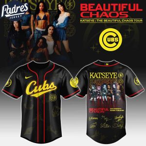 Chicago Cubs MLB x Katseye The Beautiful Chaos Tour Custom Baseball Jersey