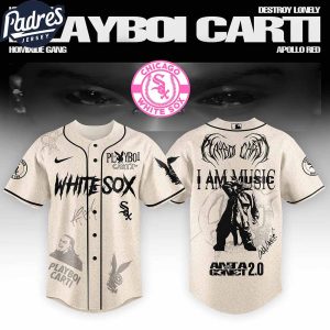 Chicago White Sox MLB x Playboi Carti Antagonist Tour Custom Baseball Jersey
