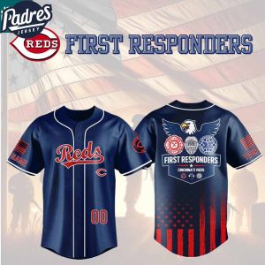 Cincinnati Reds First Responders Fire Dept Police EMS 2025 Custom Baseball Jersey