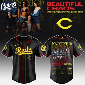Cincinnati Reds MLB x Katseye The Beautiful Chaos Tour Custom Baseball Jersey