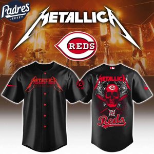 Cincinnati Reds x MLB Metallica Baseball Jersey 2025