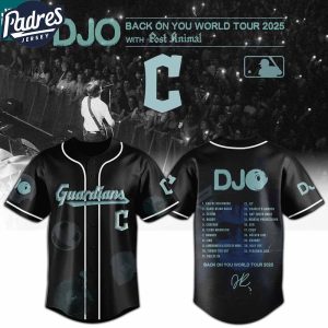 Cleveland Guardians MLB x DJO Back To You World Tour 2025 With Post Animal Baseball Jersey