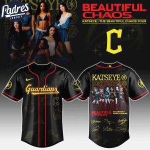Cleveland Guardians MLB x Katseye The Beautiful Chaos Tour Custom Baseball Jersey