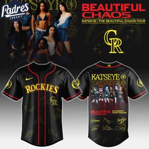 Colorado Rockies MLB x Katseye The Beautiful Chaos Tour Custom Baseball Jersey