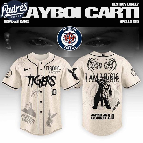 Detroit Tigers MLB x Playboi Carti Antagonist Tour Custom Baseball Jersey