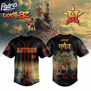 Houston Astros Gorillaz Band The Mountain Album 2025 Baseball Jersey 1