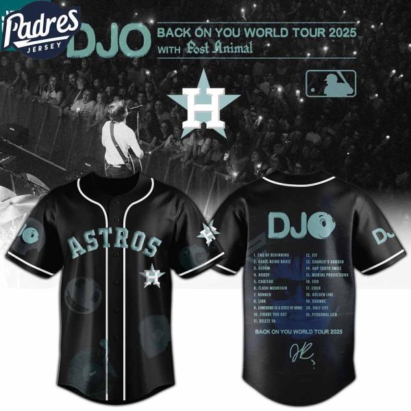 Houston Astros MLB x DJO Back To You World Tour 2025 With Post Animal MLB Baseball Jersey 1