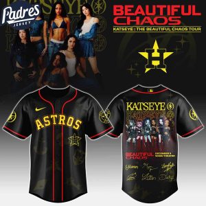 Houston Astros MLB x Katseye The Beautiful Chaos Tour Custom Baseball Jersey