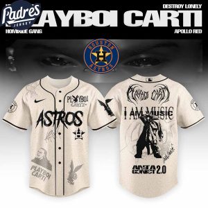 Houston Astros MLB x Playboi Carti Antagonist Tour Custom Baseball Jersey