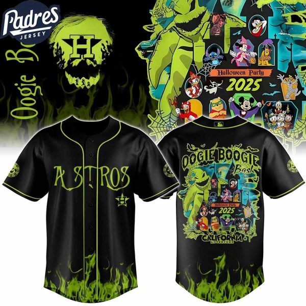 Houston Astros Mix Oogie Boogie Bash Halloween Party 2025 Jersey Houston Astros Merch Dad Gifts
